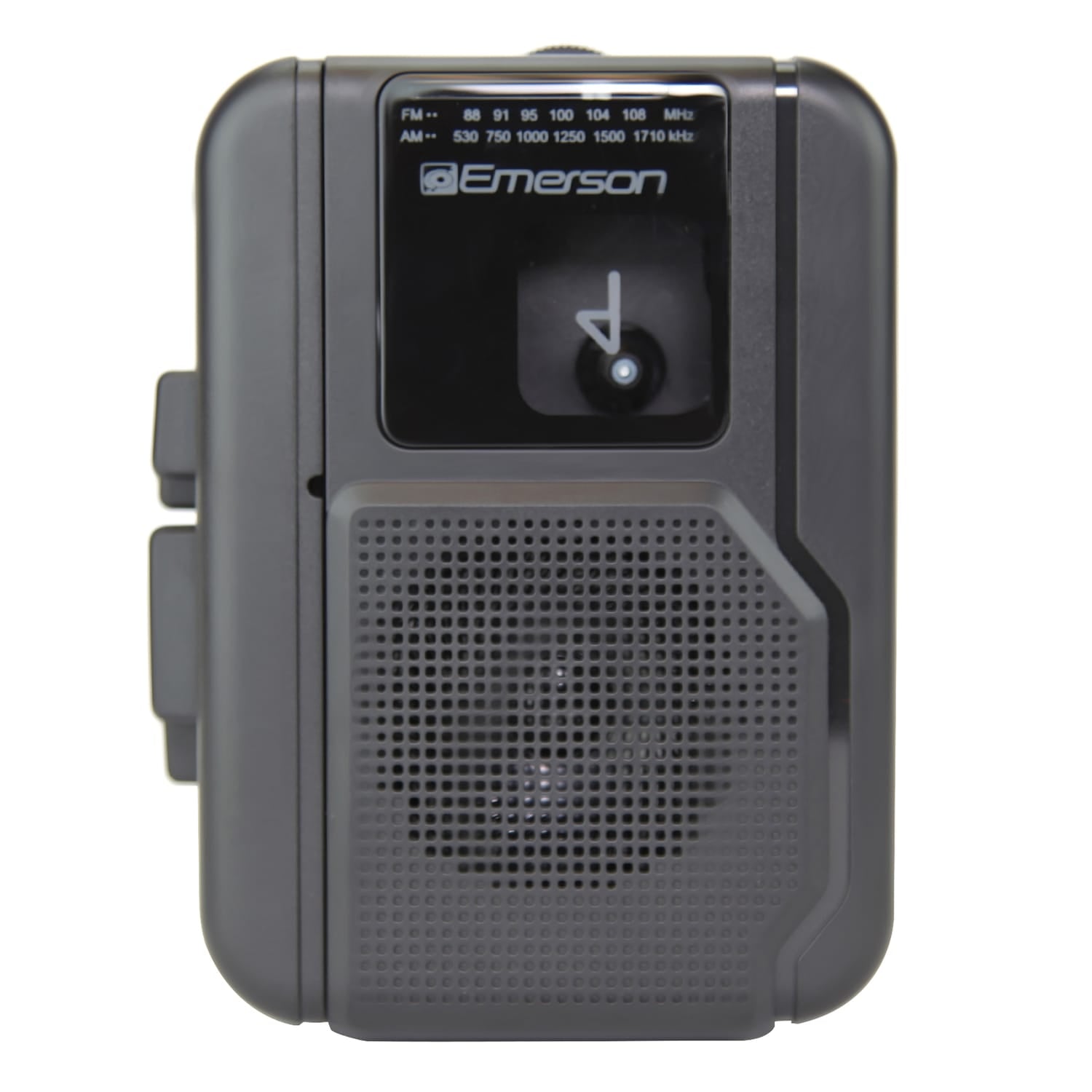 Emerson Portable Cassette Player with AM/FM Radio, Earbuds, and Bluetooth Out, Gray, EPC-1001