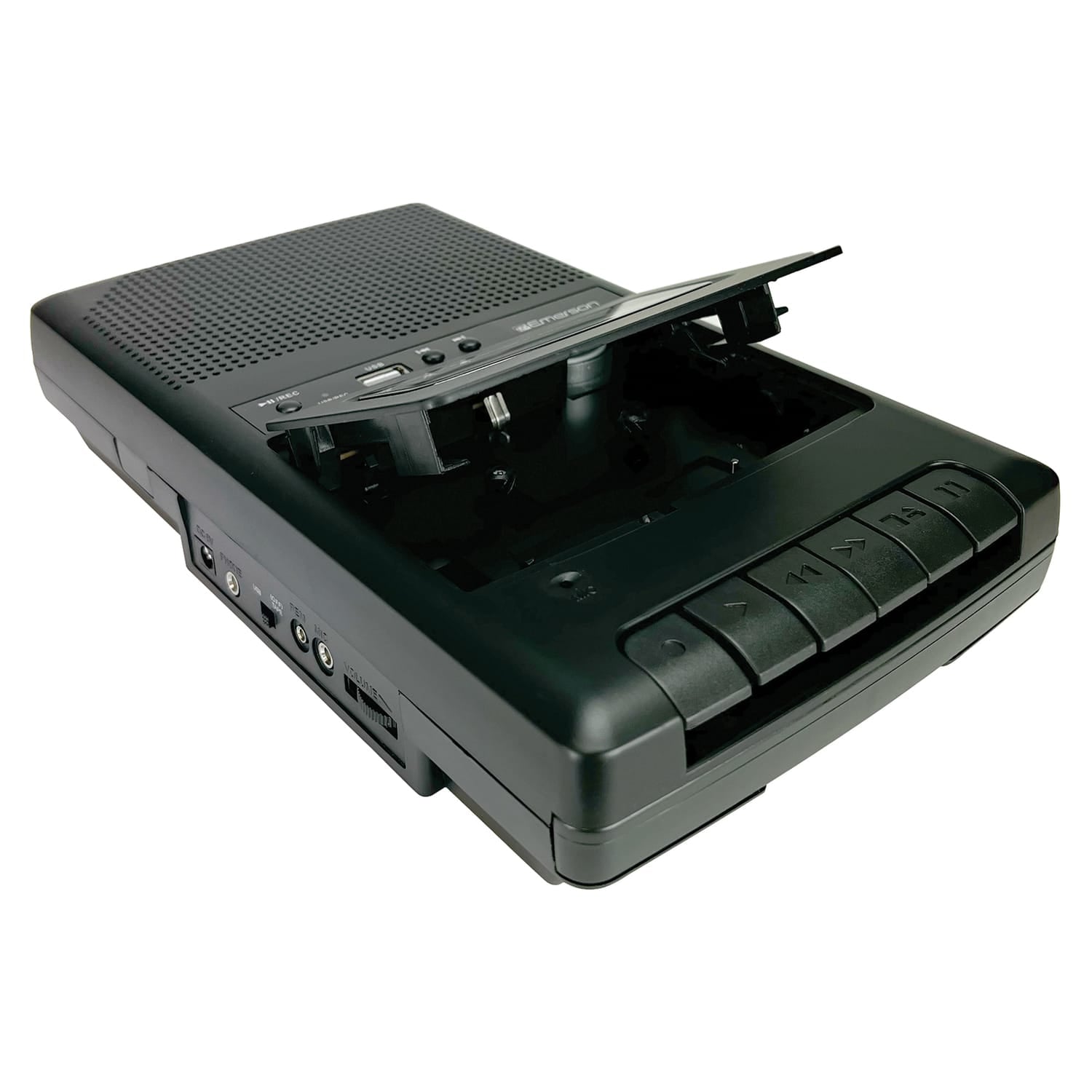 Emerson Portable Cassette Player and Recorder, Black, EPC-3000