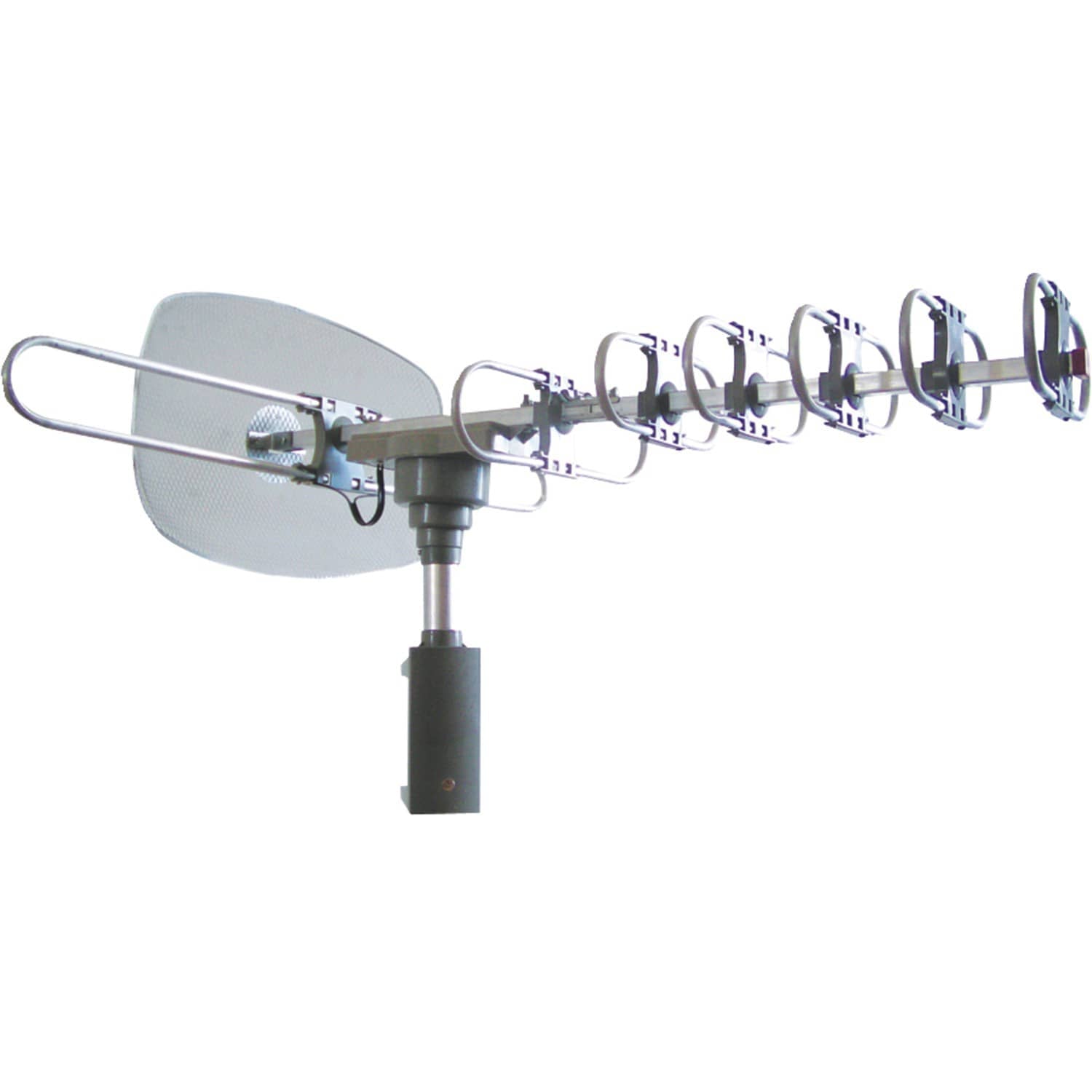 Naxa High-Powered Amplified Motorized Outdoor ATSC Digital TV Antenna with Remote