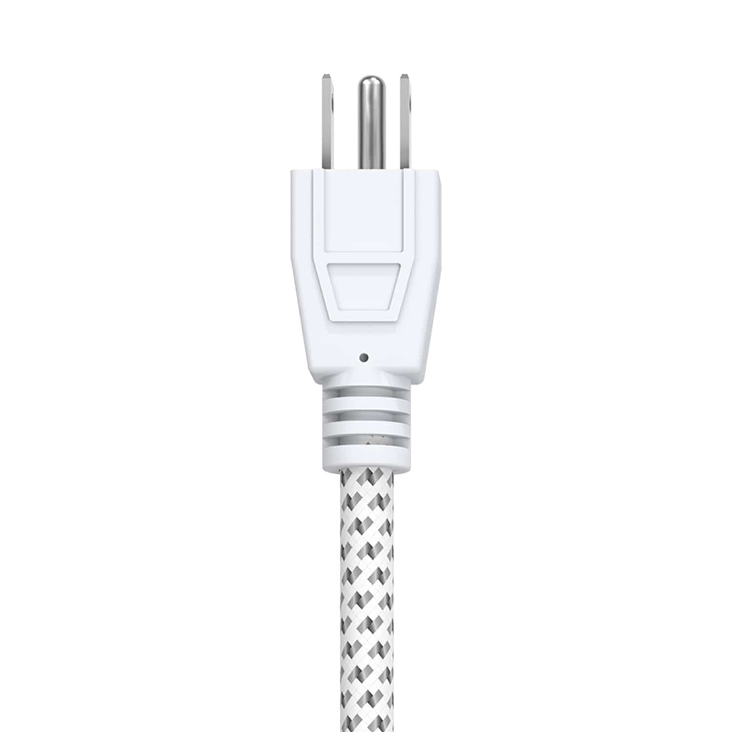 Stanley 3-AC Outlet PowerMAX 3 Mini Power Strip, 1.5-Ft. Braided Fabric Cord with Straight Plug, 30000