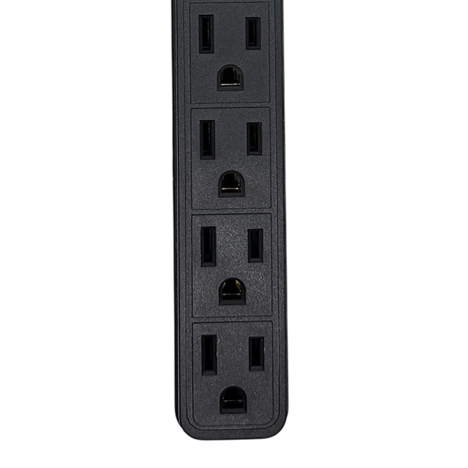 Stanley PowerMAX 6 6-Outlet Power Strip, 3-Ft. Cord, Black, 30007