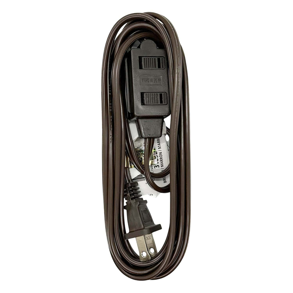 Stanley CordMax 3-Outlet Indoor Extension Cord, 9 Ft., Brown