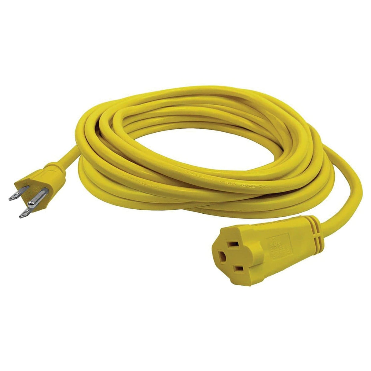 Stanley Outdoor Grounded Power Extension Cord, Yellow, 15 Ft.