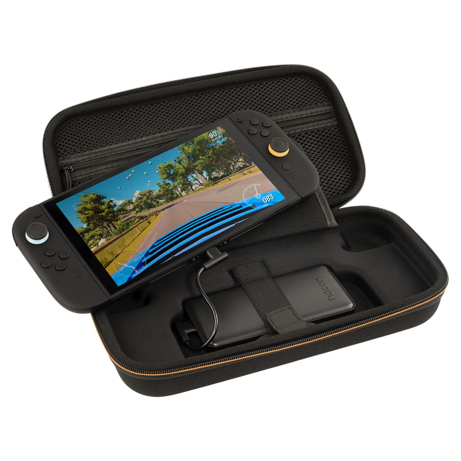 Nacon Pouch Carry Case with Integrated 10000-mAh Power Bank for Nintendo Switch 2/1/Lite/OLED