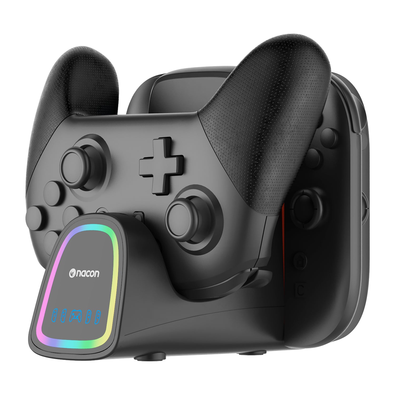 Nacon QuadPro RGB Charger for Nintendo Switch 2 Pro Controller and Joy-Con