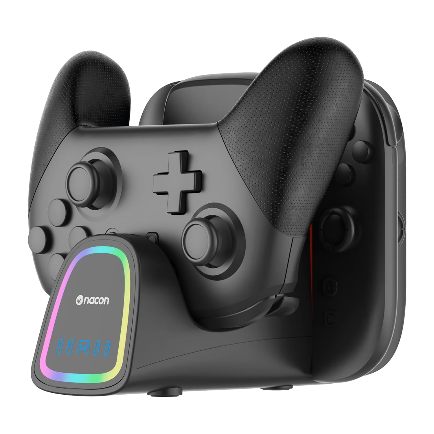 Nacon QuadPro RGB Charger for Nintendo Switch 2 Pro Controller and Joy-Con