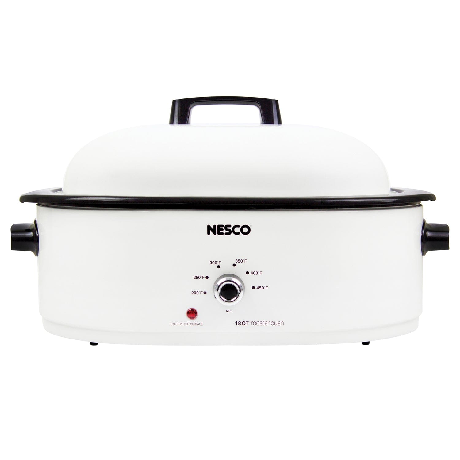 Nesco 18-Qt. 1450-Watt Roaster with Porcelain Cookwell, White