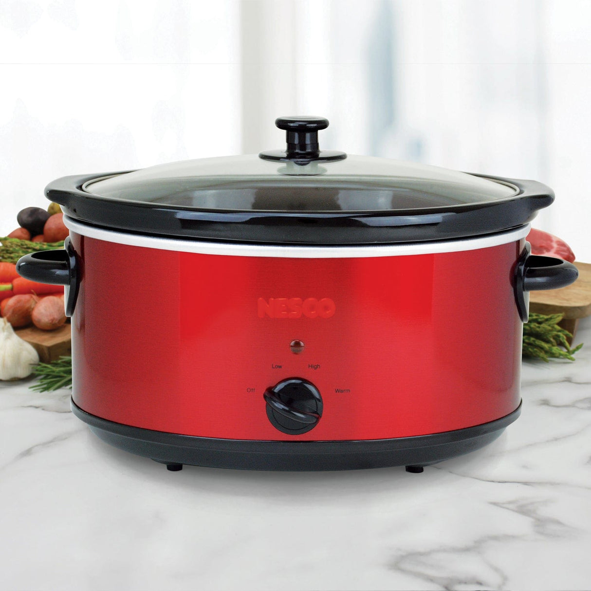 Nesco 6-Qt. 275-Watt Analog Stainless Steel Slow Cooker
