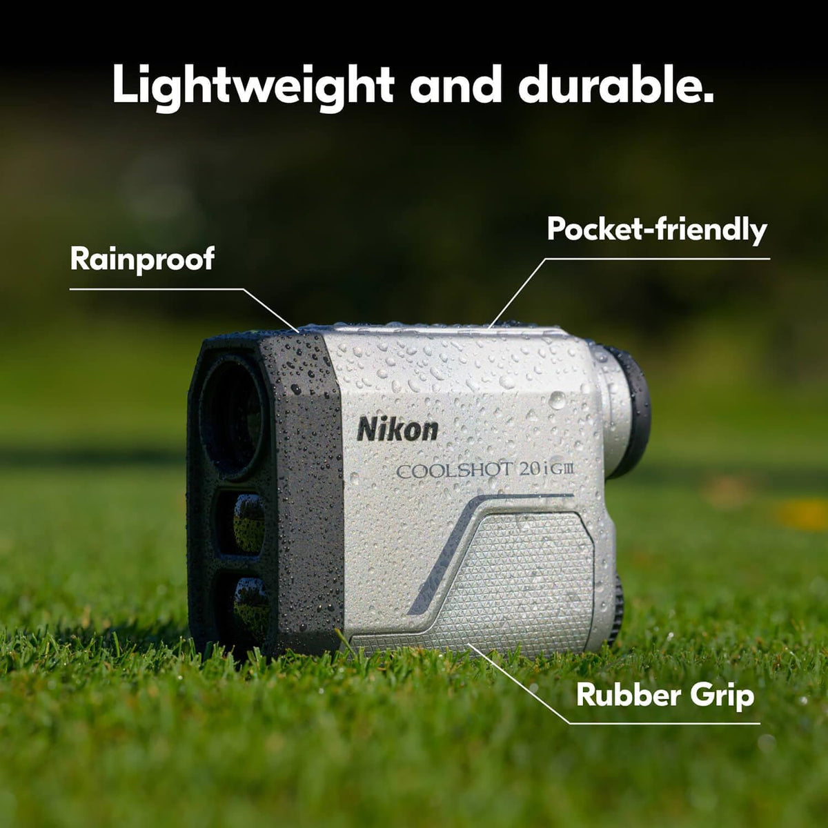Nikon COOLSHOT 20i GIII Laser Rangefinder Monocular with Battery and Case
