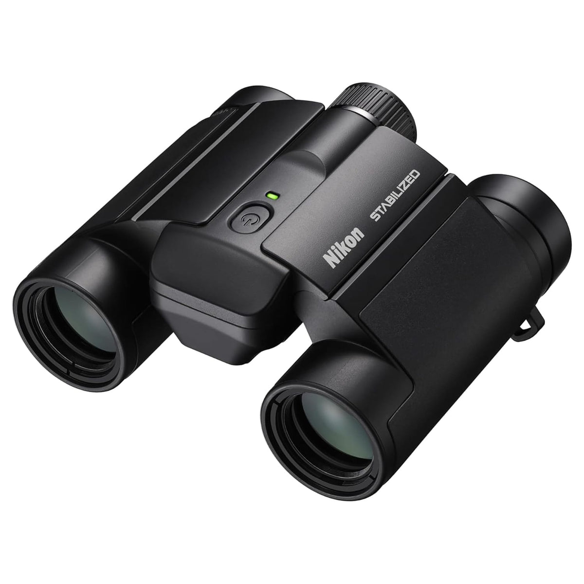 Nikon STABILIZED 10x25 S Binoculars for Image Stabilization with Case, Neck Strap, Batteries, and Lens Covers