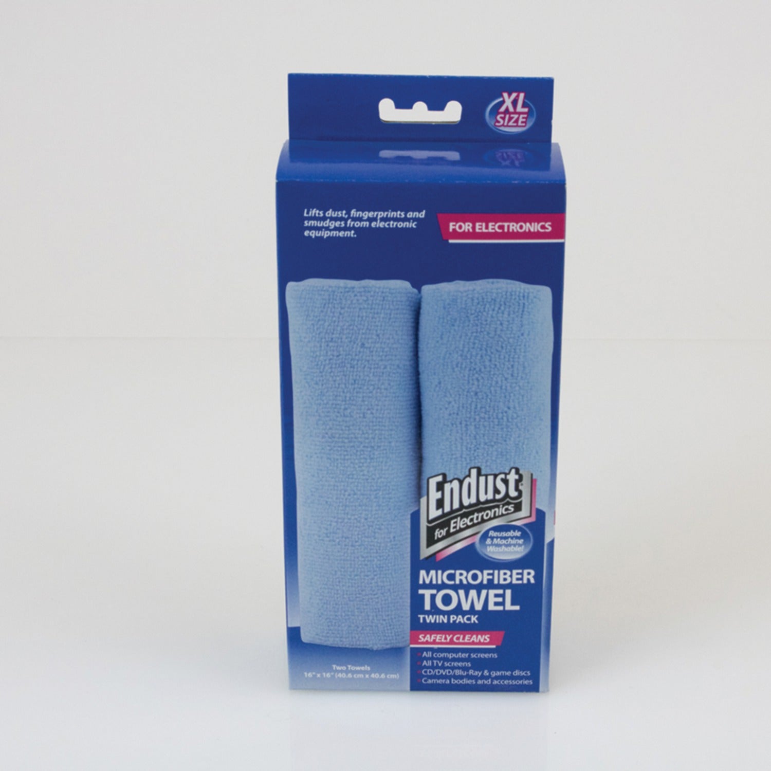 Endust for Electronics Microfiber Towels, 2 Count