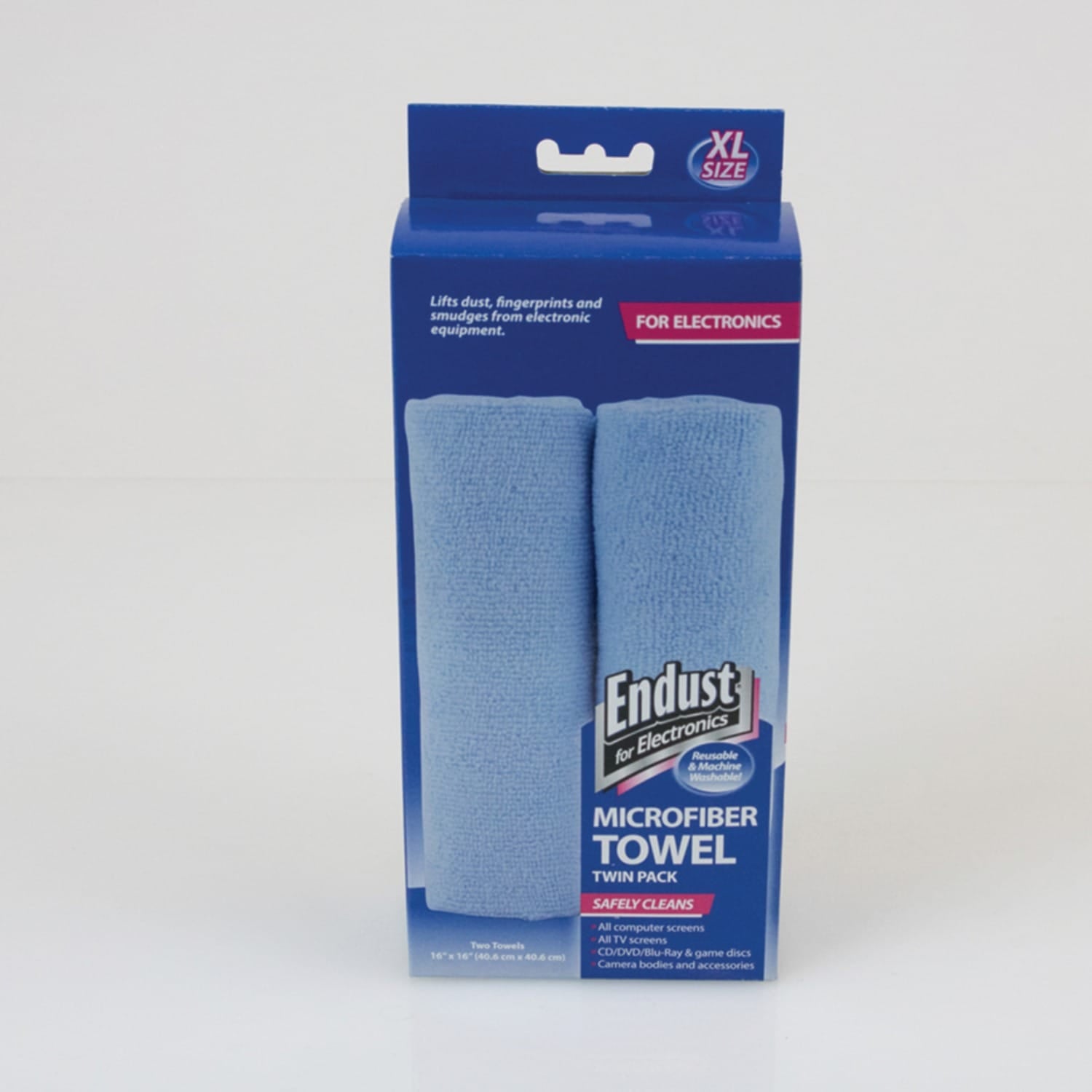 Endust for Electronics Microfiber Towels, 2 Count