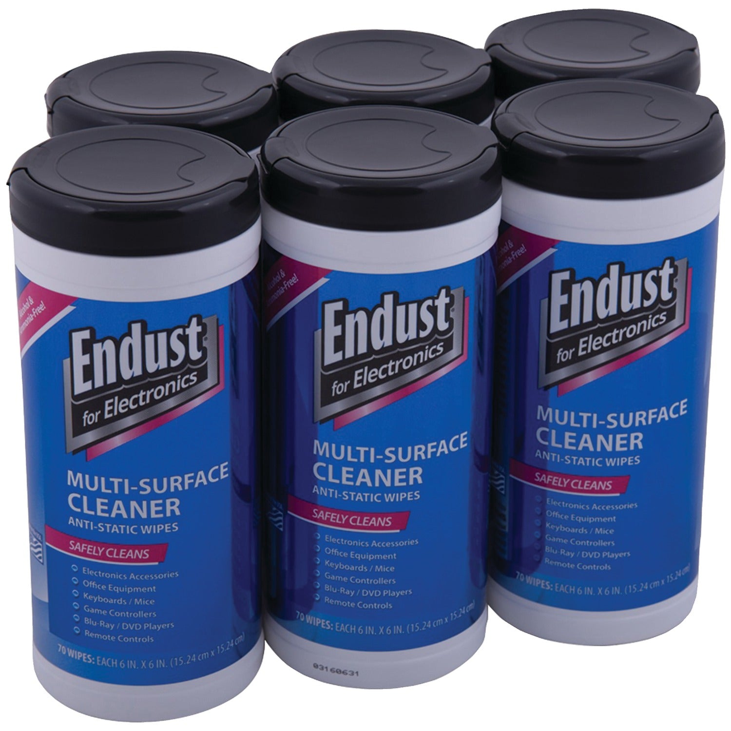 Endust for Electronics LCD & Plasma Pop-up Screen Wipes, 70-ct, 6 pk