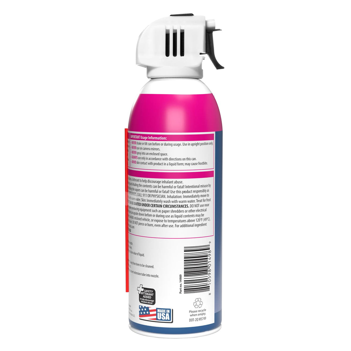 Endust for Electronics Moisture-Free Precision Duster, 10-Oz. Aerosol with Extension Straw and Safety Bitterant, 1 Pack