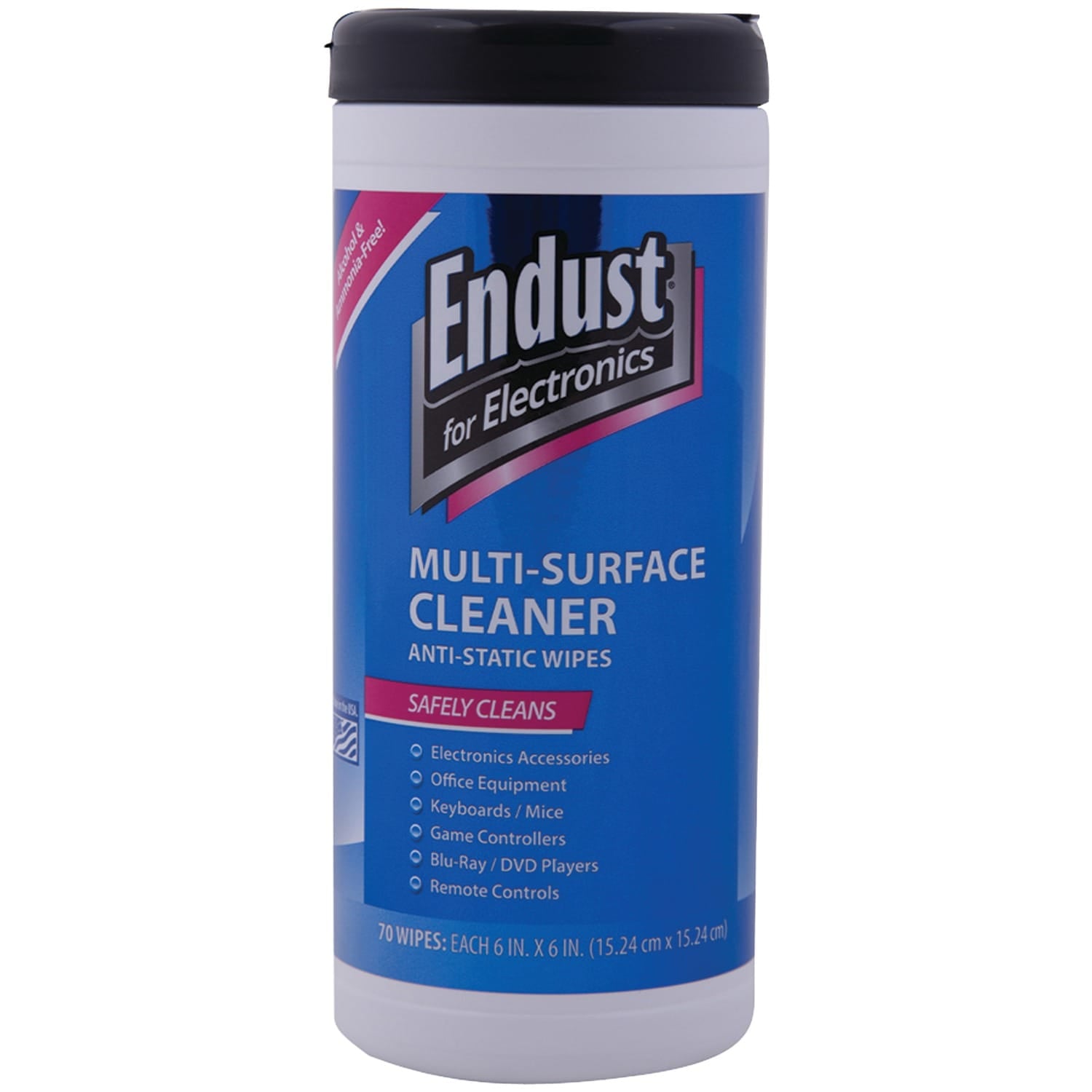 Endust for Electronics Antistatic Pop-up Wipes, 70 Count