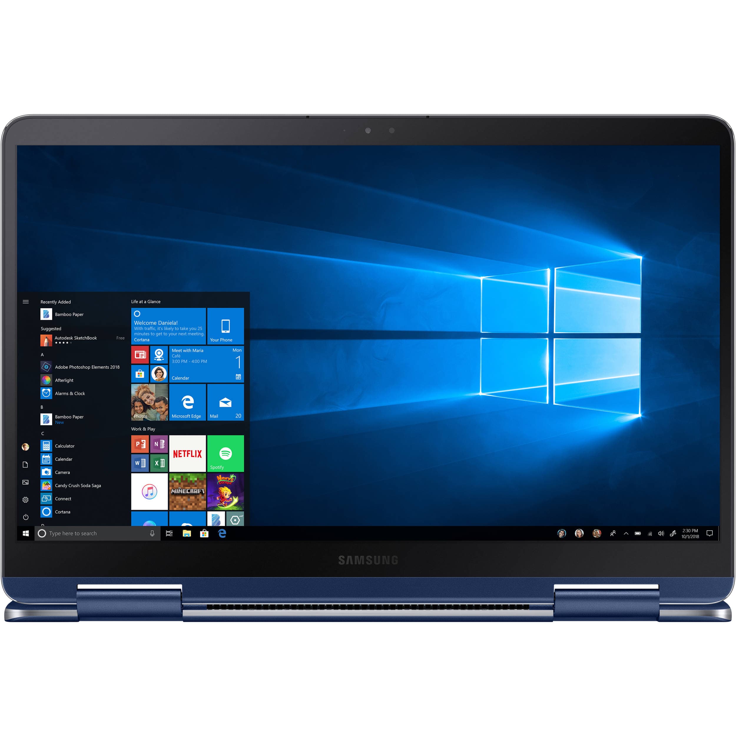 Samsung Notebook 9 Pen 15" FHD i7-8565U 16GB 1TB W10H, Blue - Certified Refurbished