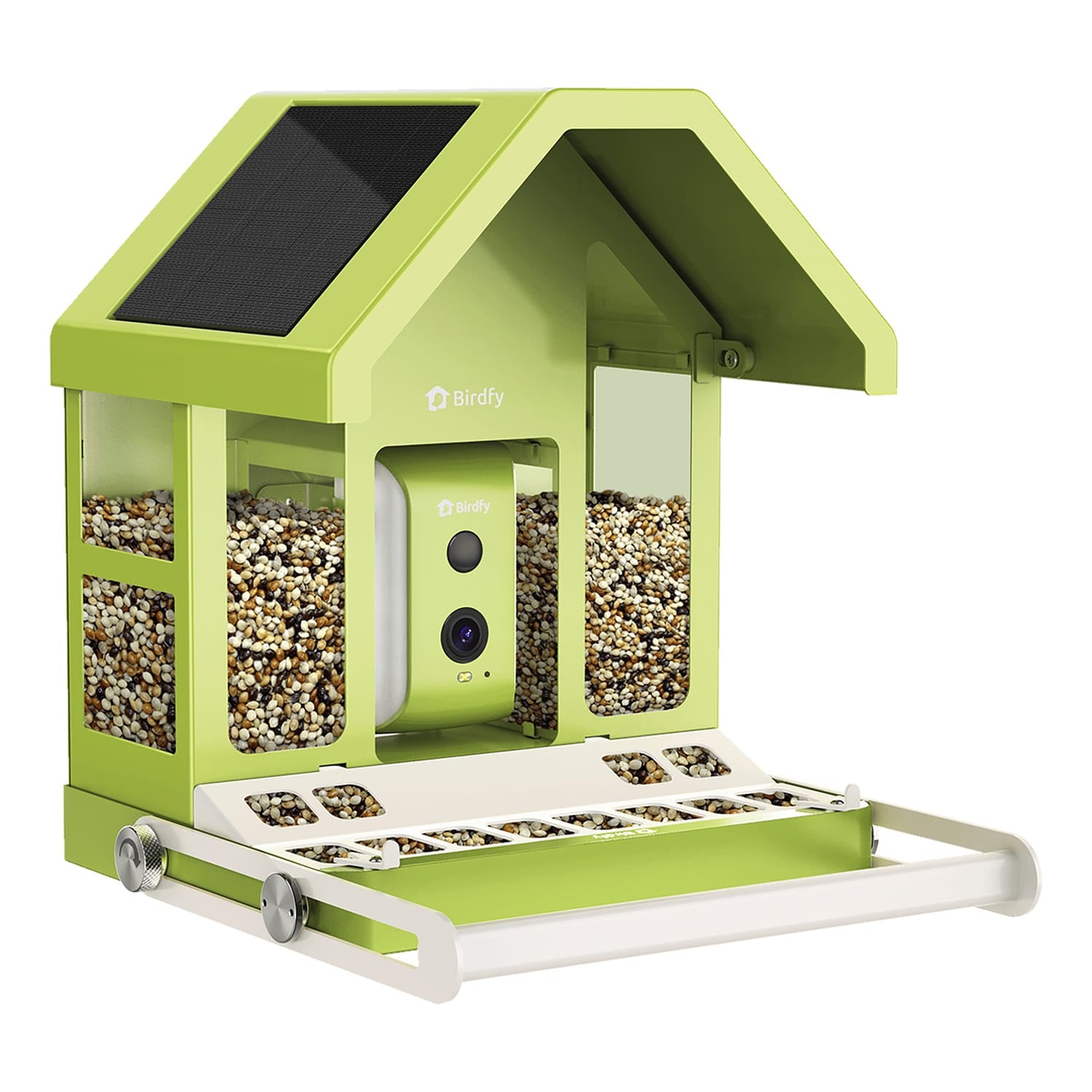 Birdfy Feeder Metal Smart Bird Feeder with Camera, Solar Panel, and AI by Subscription