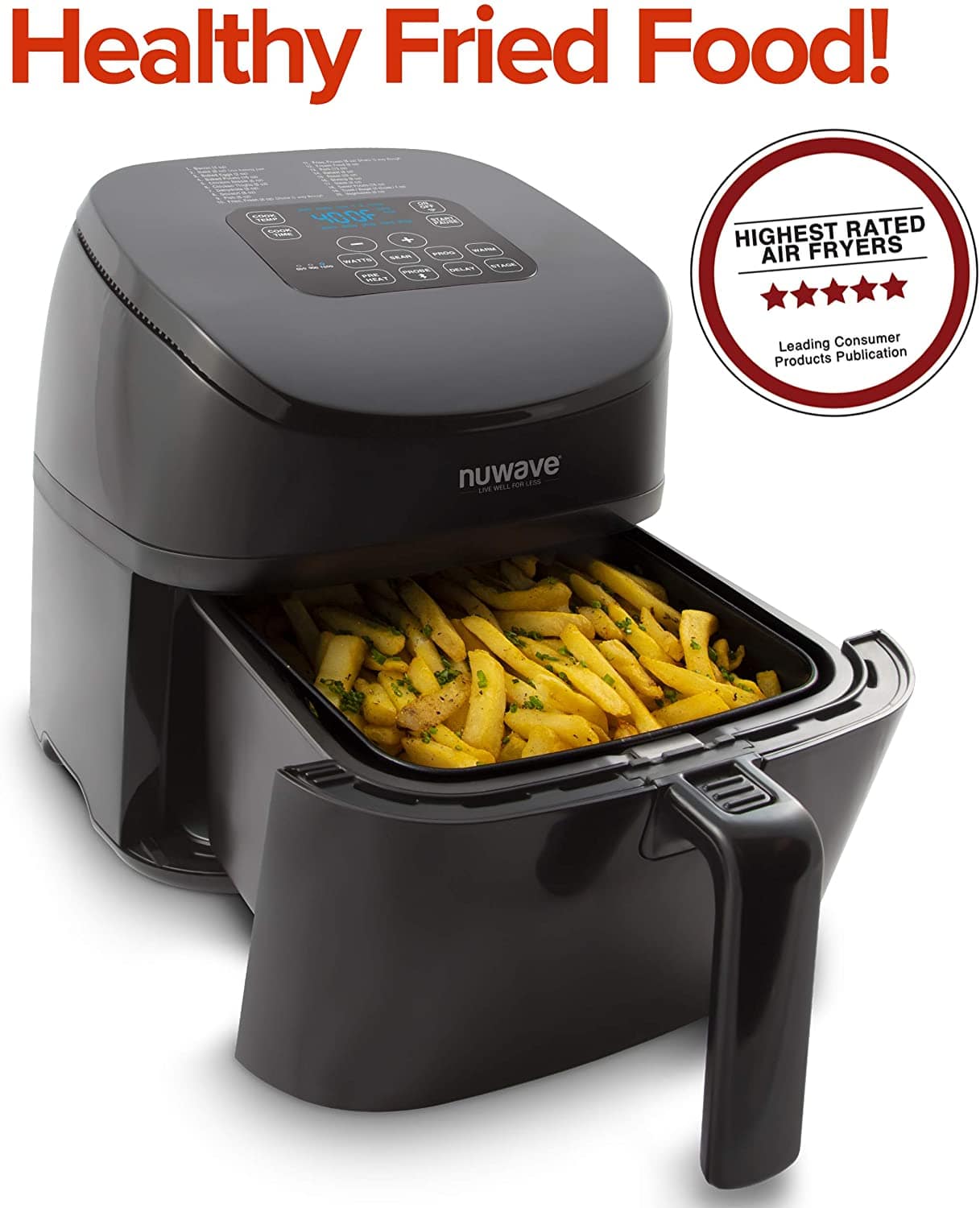NuWave 4.5 Qt Air Fryer with Probe - Refurbished