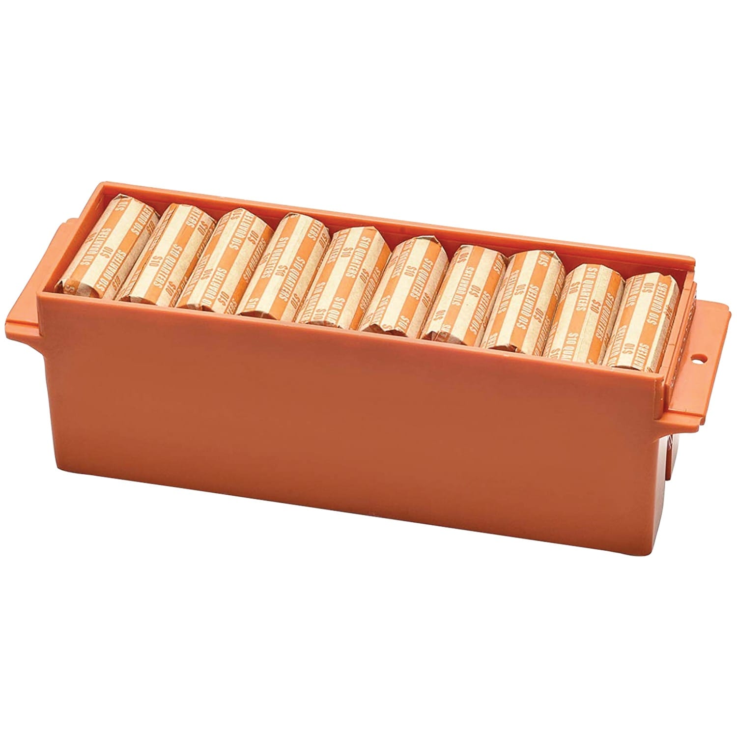 Nadex Coins Large Capacity Rolled Quarters Coin Storage Box