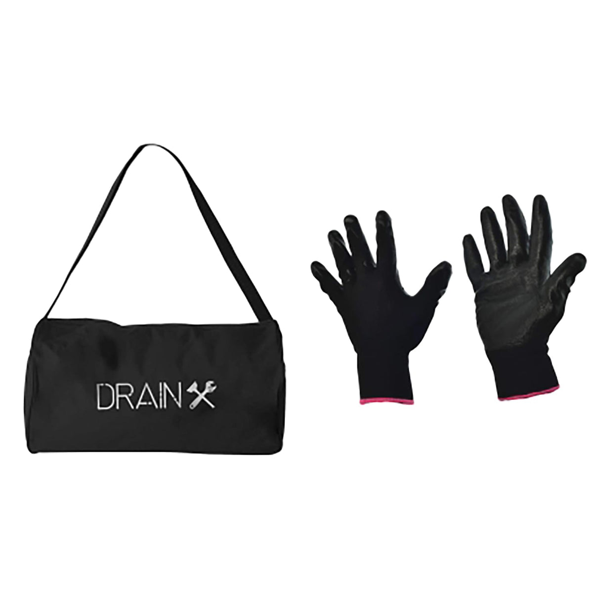 DrainX SPINFEED Drum Auger Drain Snake, Auto Extend and Retract, with Work Gloves and Carrying Bag, 35 Ft.