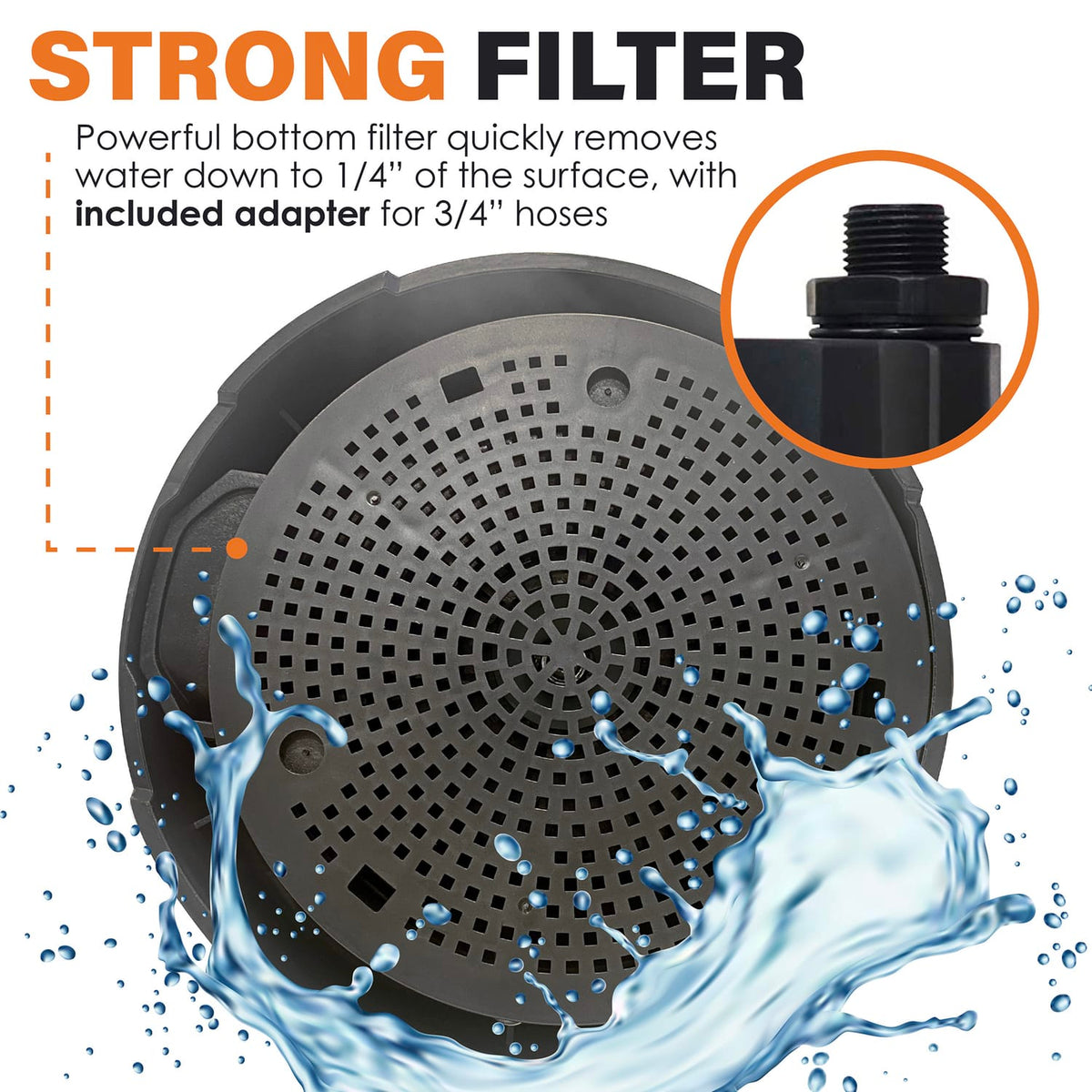 Chromex Tankless Water Heater Flush Kit with NSF-Certified Liquid Descaling Solution, 1/6-HP Submersible Pump, Elevated Pump Grate, and 2 Hoses
