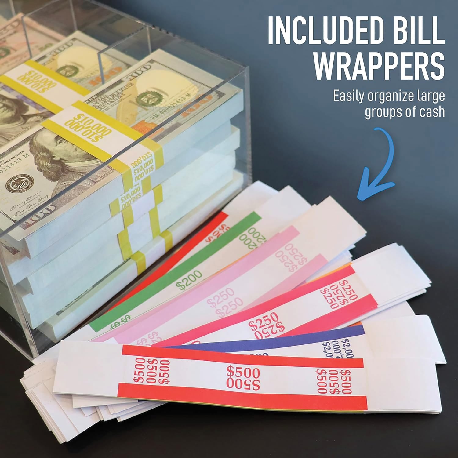 Nadex Coins 5-Compartment Currency Tray