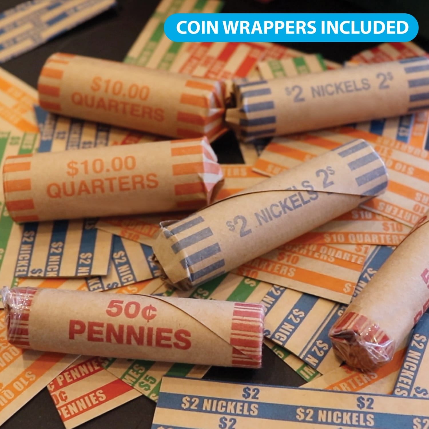 Nadex Coins Rolled Coins Storage Boxes with Lockable Covers