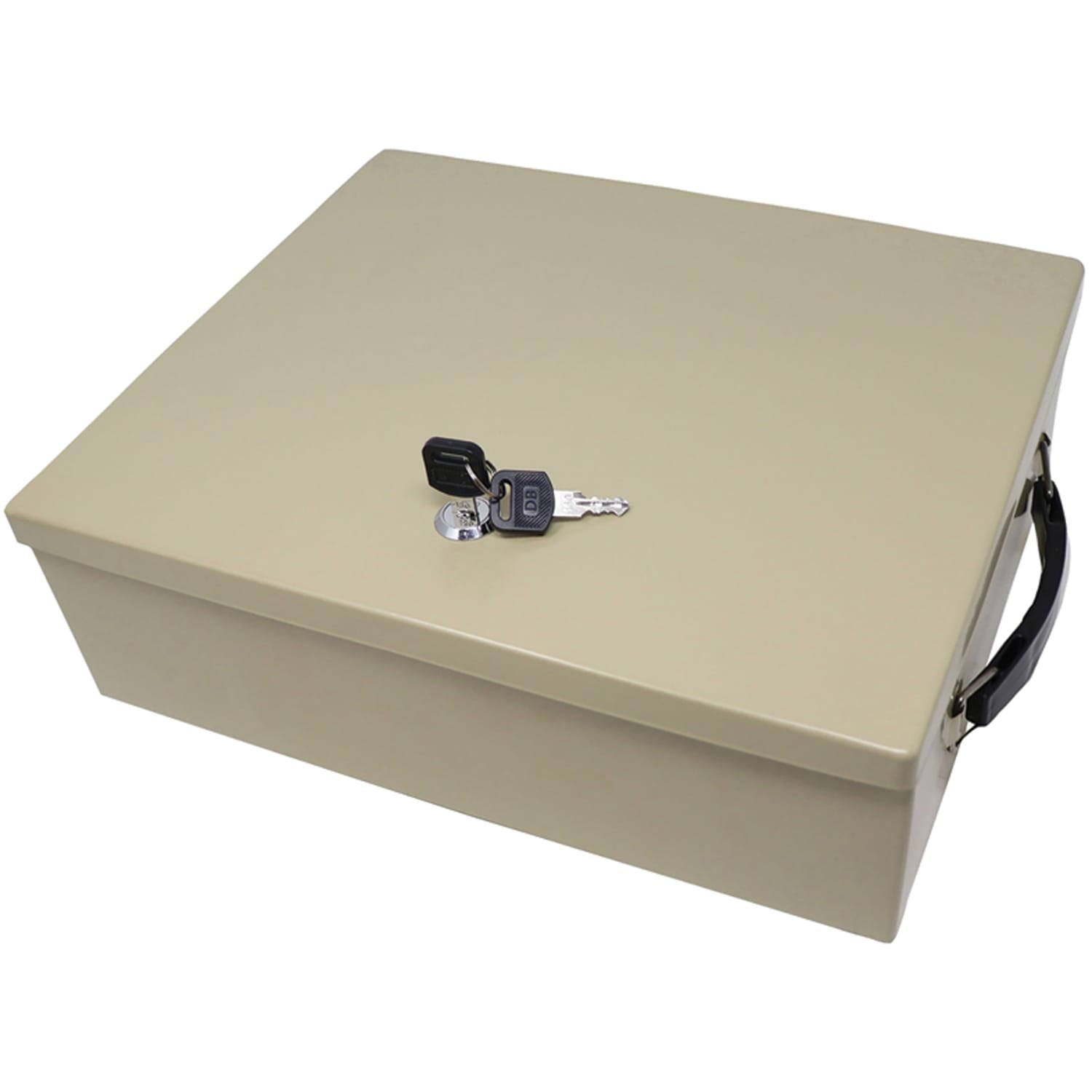 Nadex Coins Fire-Retardant Security Box with Keyed Lock