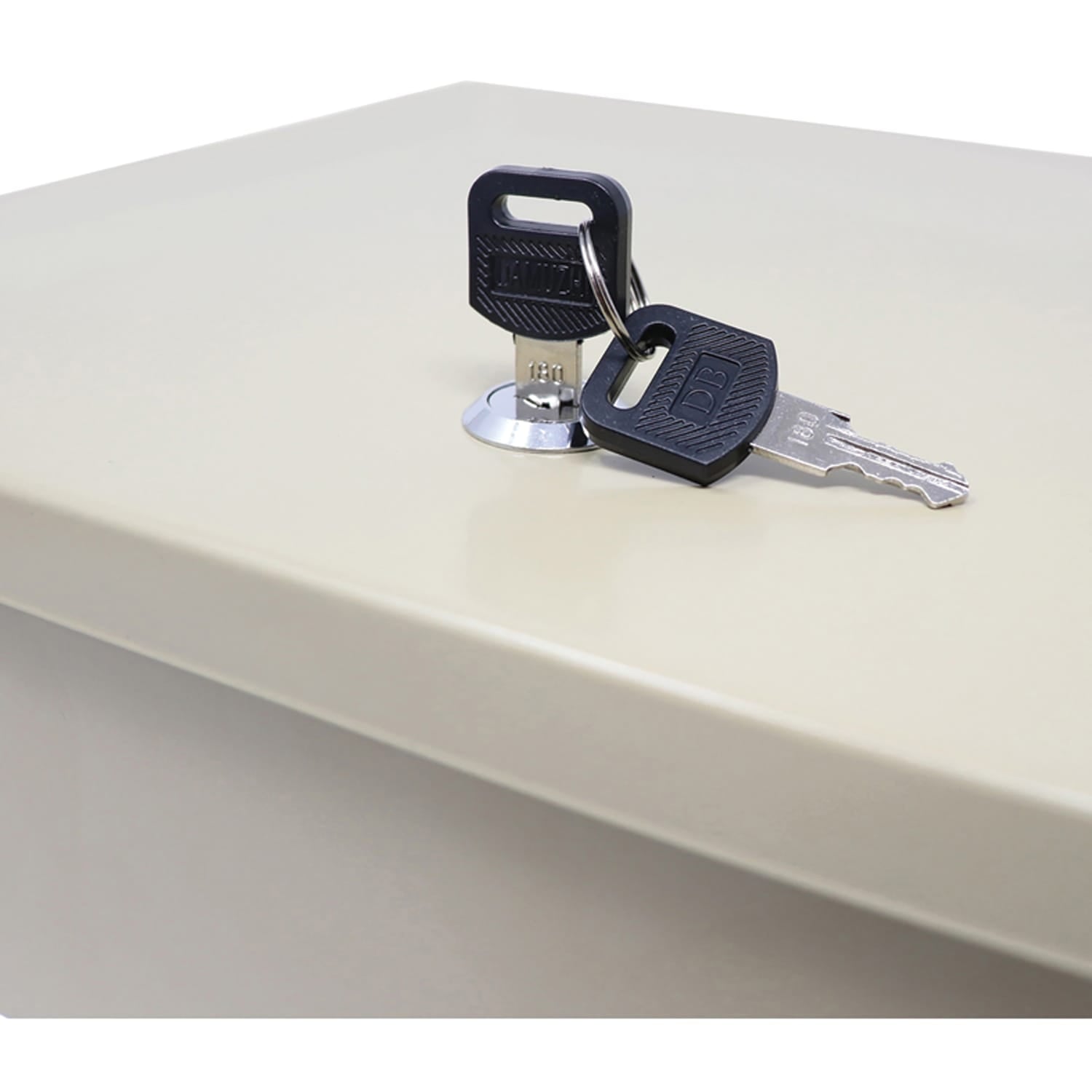 Nadex Coins Fire-Retardant Security Box with Keyed Lock
