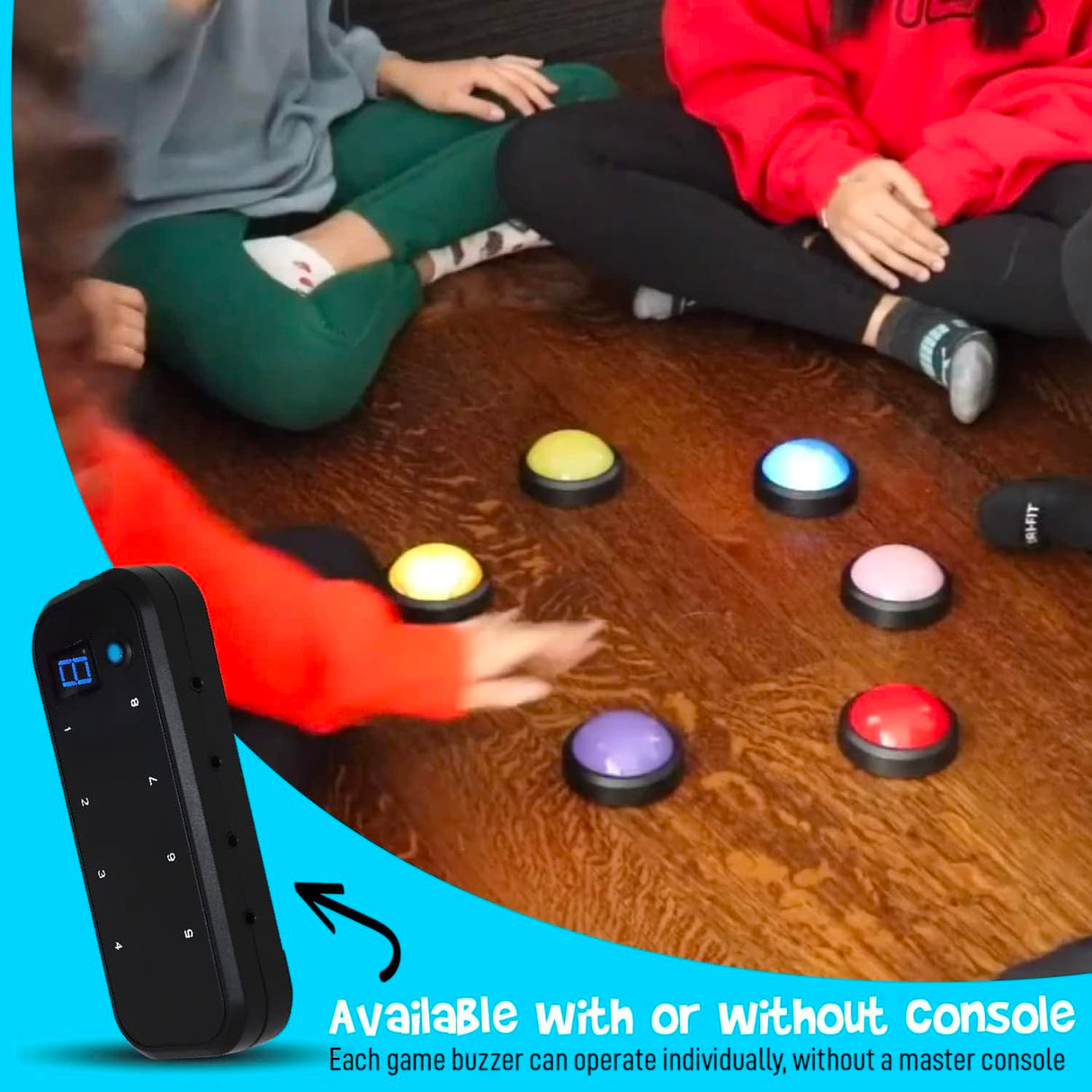 Teachers Choice Light-up Game Buzzer System, 8 Pack