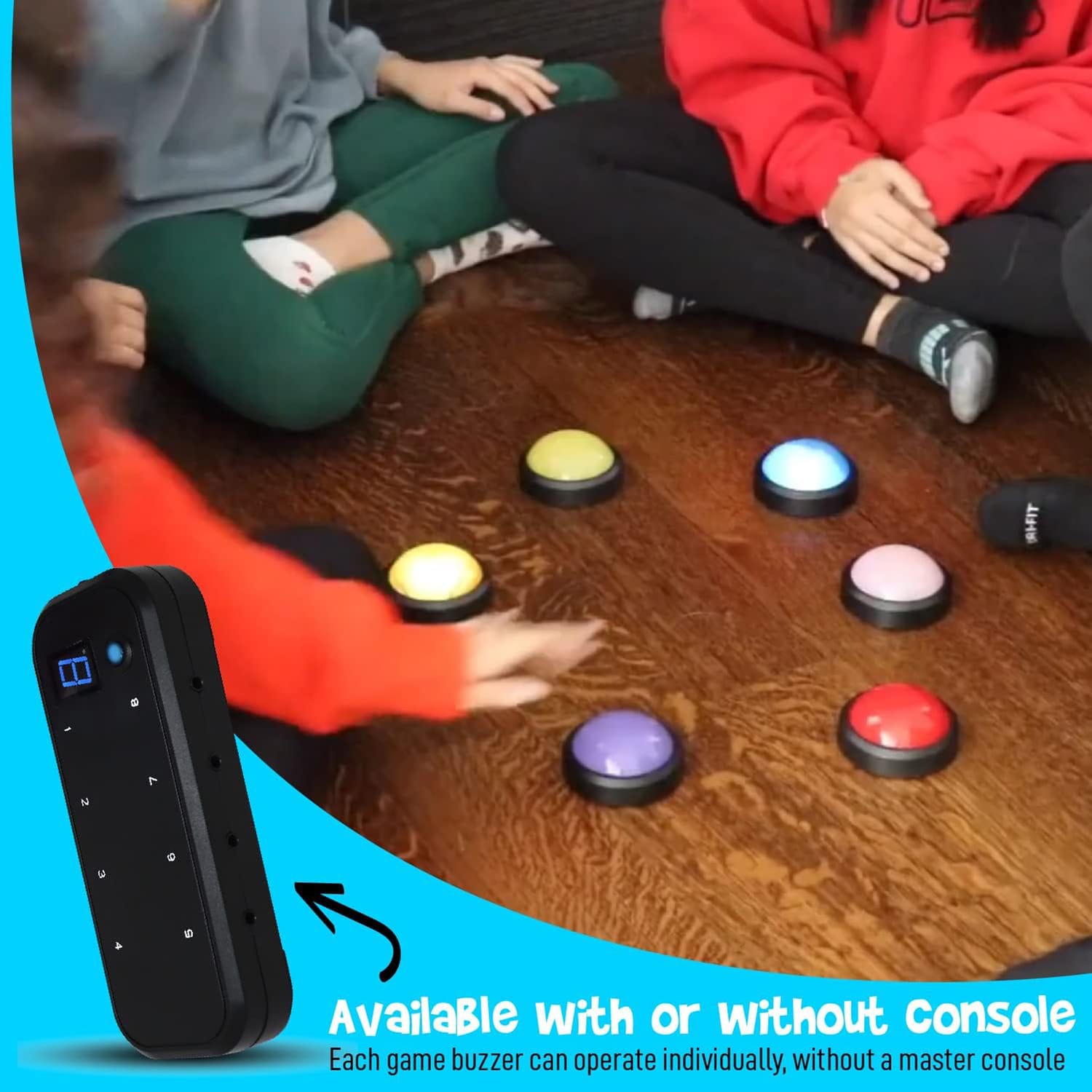 Teachers Choice Light-up Game Buzzer System, 8 Pack