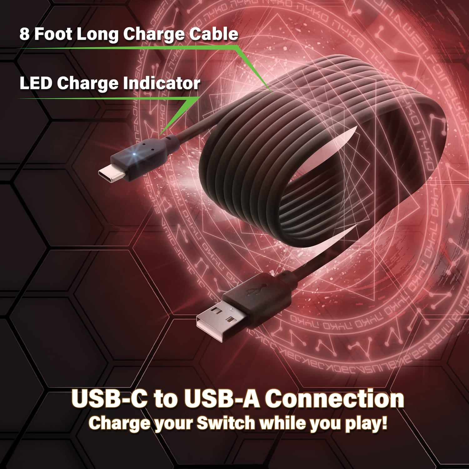Nyko Charge Link for Nintendo Switch, Switch Lite, and Switch OLED