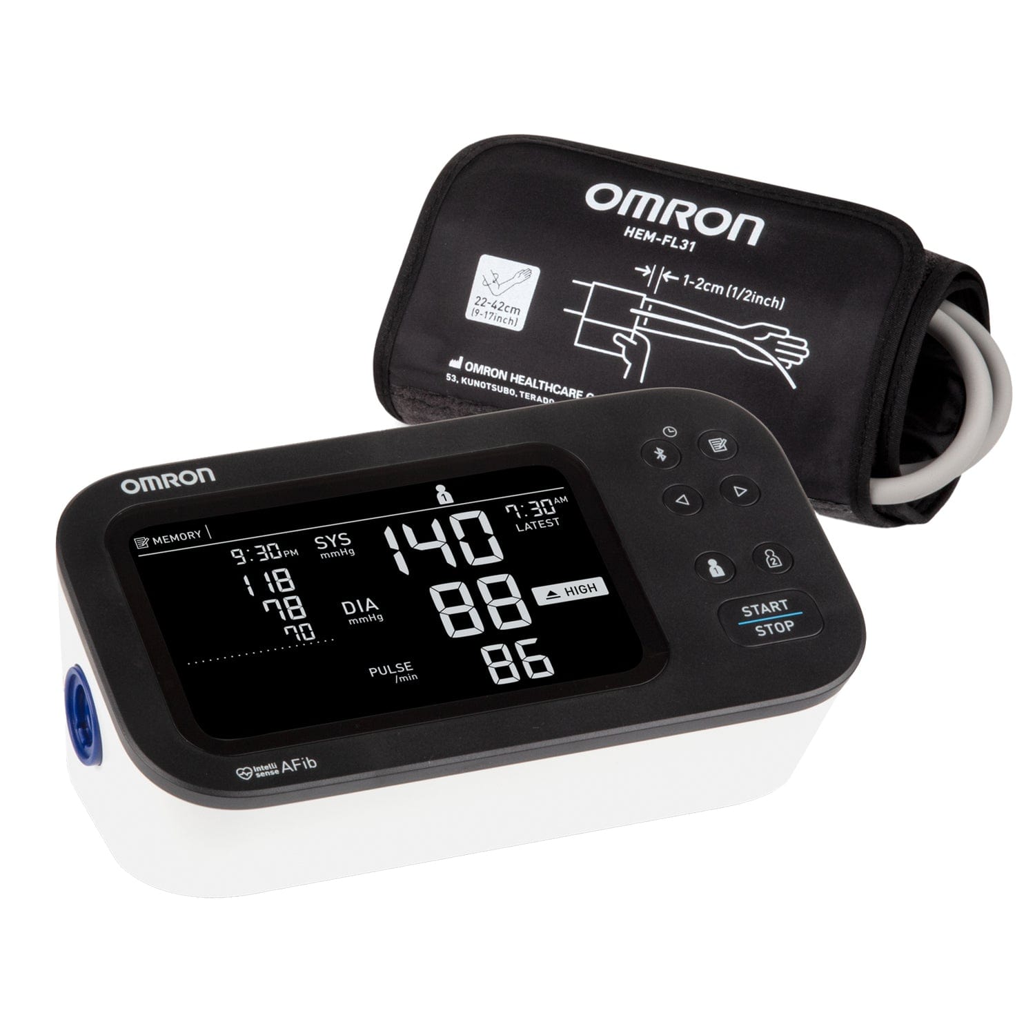 Omron 10 Series Upper Arm Blood Pressure Monitor, BP7465