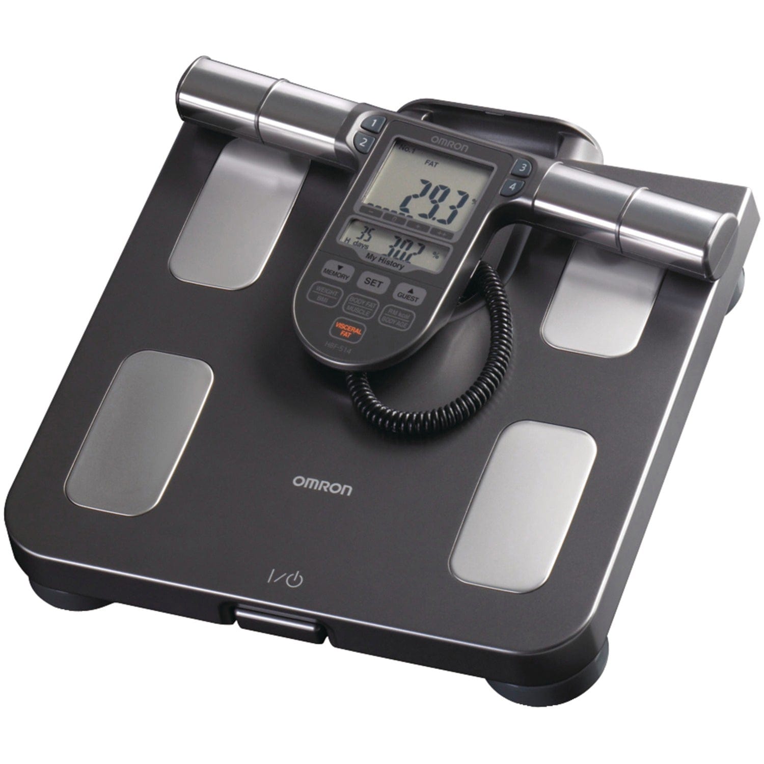 Omron Full-Body Composition Monitor Black Bathroom Scale