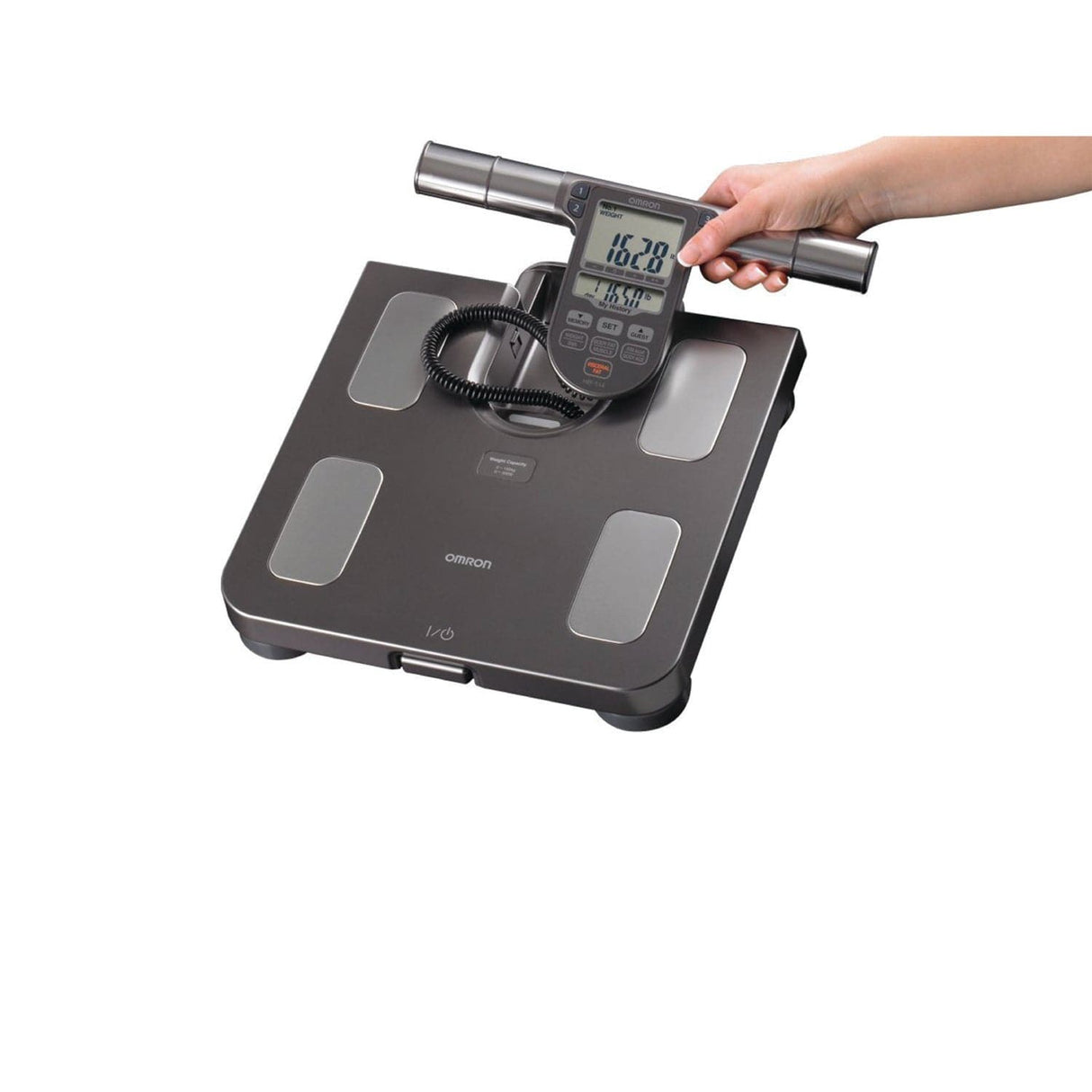 Omron Full-Body Composition Monitor Black Bathroom Scale