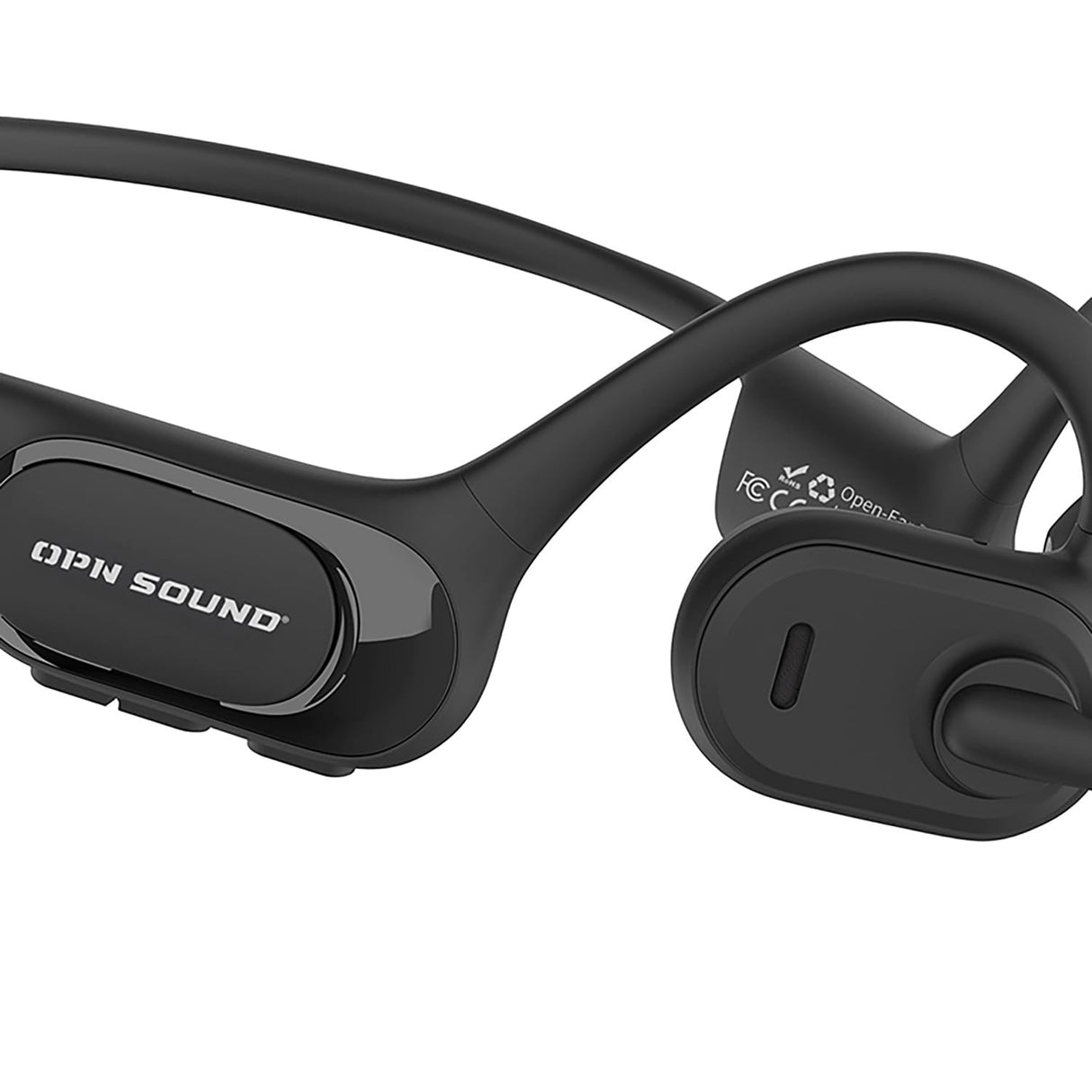 OPN Sound Chat Pro Bluetooth Open-Ear Headset with Flexible ENC Boom Mic and USB Dongle, up to 17 Hours Play Time, IPX5 Water-Resistant