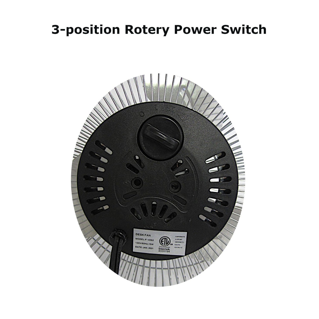 Optimus 9-In. 3-Speed High-Velocity Fan, F-4092