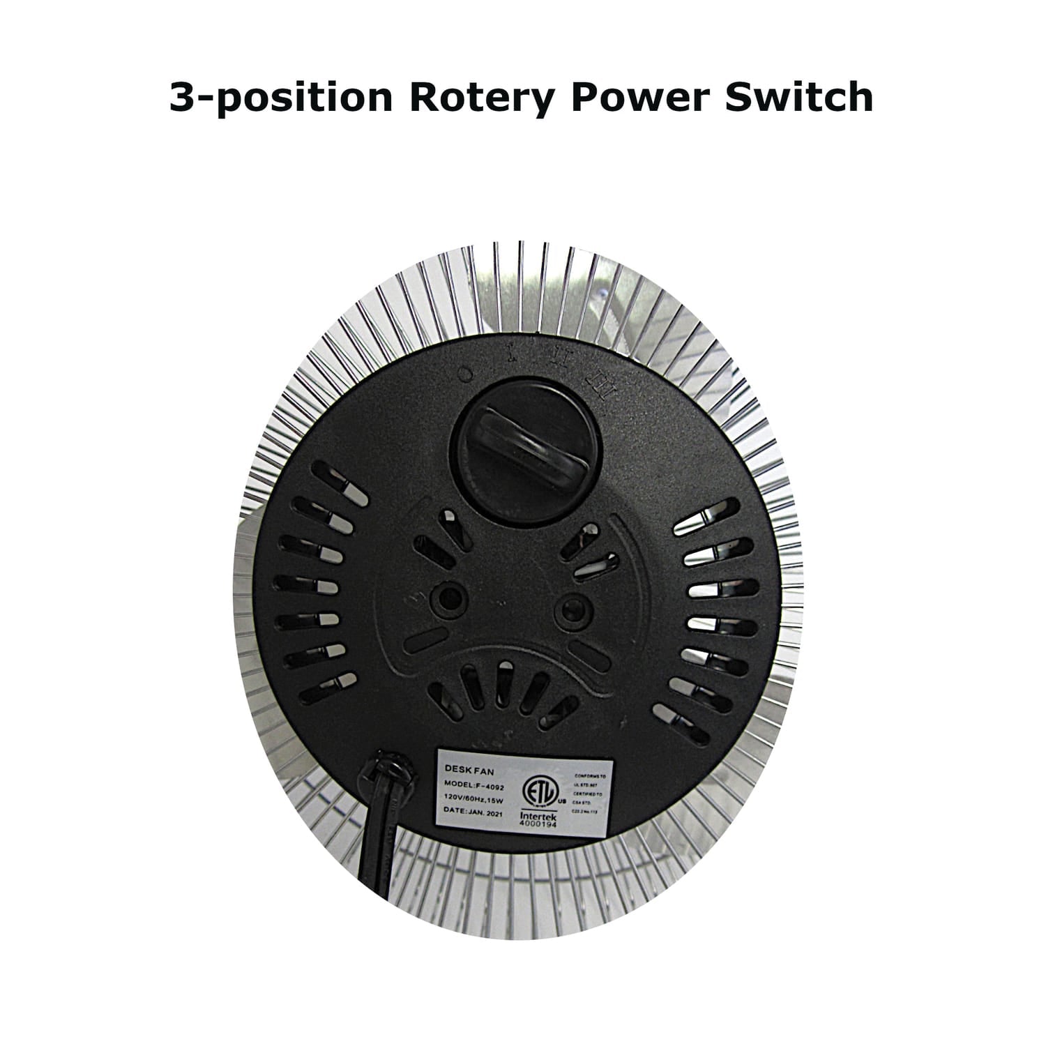 Optimus 9-In. 3-Speed High-Velocity Fan, F-4092