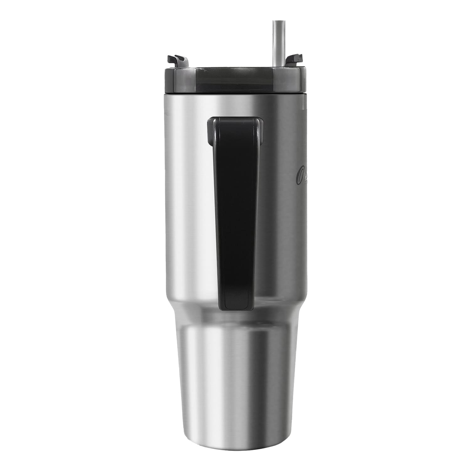 Outdoors Professional 30-Oz. Stainless Steel Double-Walled Insulated Tumbler with Straw, Stainless Steel