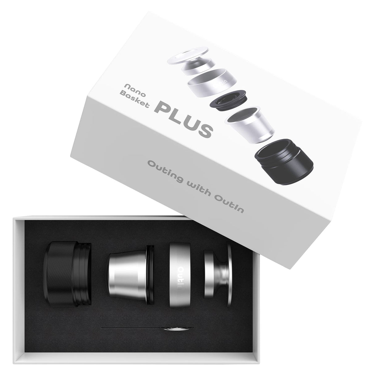 OutIn Nano Portable Espresso Machine Basket Plus Accessory Kit