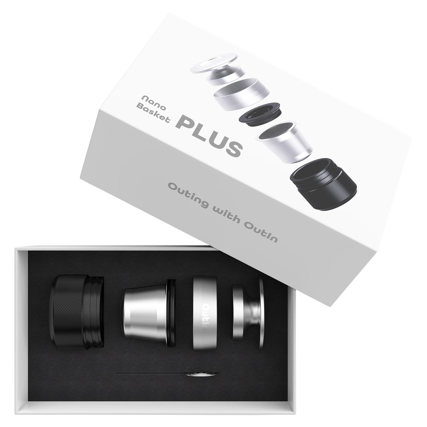 OutIn Nano Portable Espresso Machine Basket Plus Accessory Kit