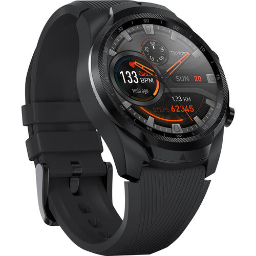 TicWatch P1031004300-RB Pro 4G LTE GPS IOS Android Smartwatch Black - Certified Refurbished
