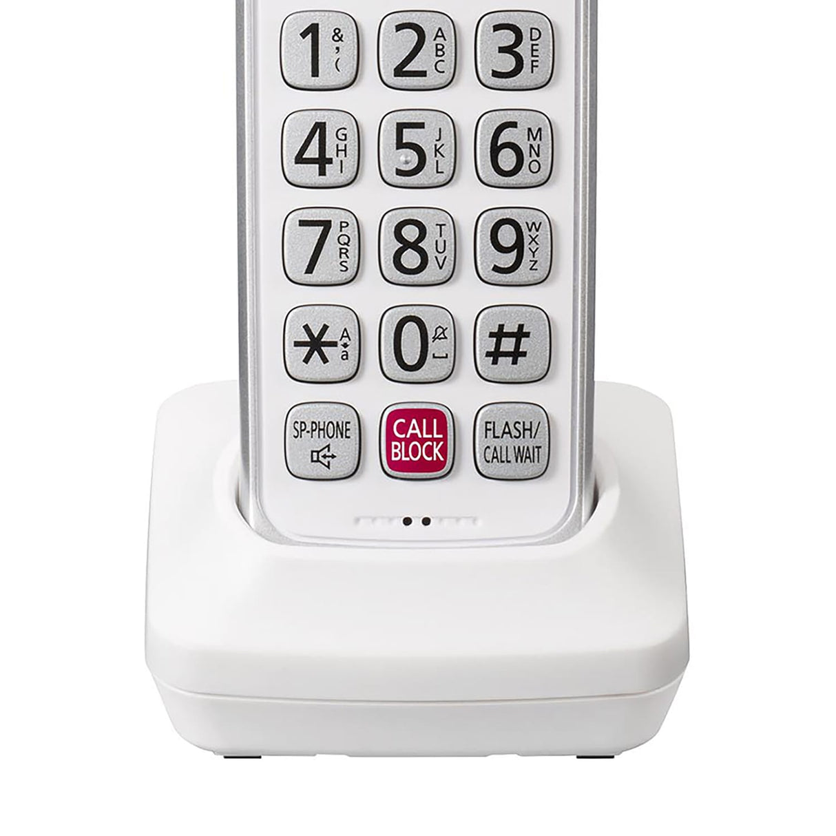 Panasonic Expandable Cordless Phone System for Landline, Digital Answering System, Caller ID, Call Blocker, and Large Buttons, 2 Handset