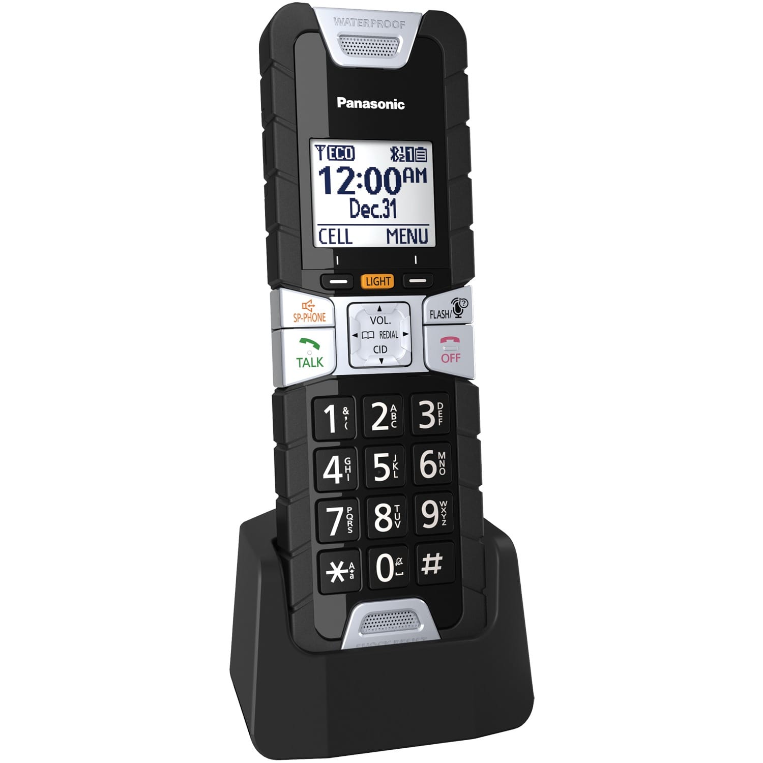 Panasonic Extra-Rugged Cordless Phone Accessory Handset for Select Panasonic Digital Cordless Phones, KX-TGTA61