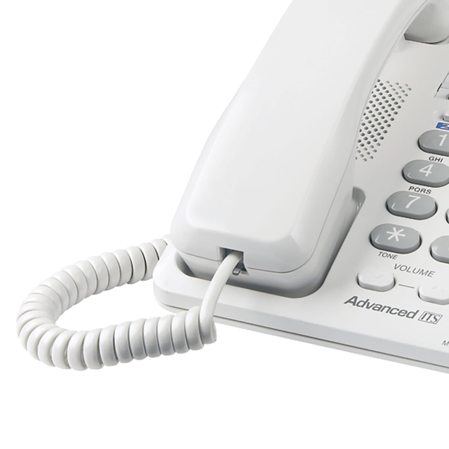 Panasonic KX-TS208W Corded 2-Line Office Phone with Speed Dial, White