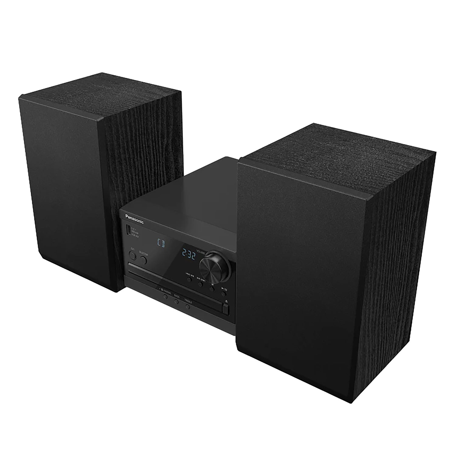Panasonic 20-Watt Compact Bluetooth Home Stereo System with External Speakers, CD Player, FM Radio, Bluetooth Re-Master, USB, and Remote, PM270