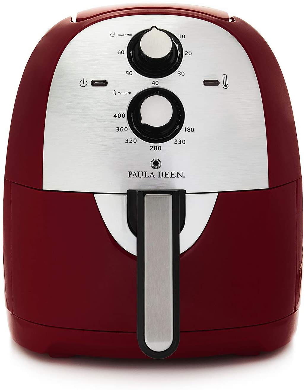 Paula Deen 6.13 QT 1700 Watt Large Air Fryer Non-Stick Air Fryer Rapid Air Merlot - Certified Refurbished