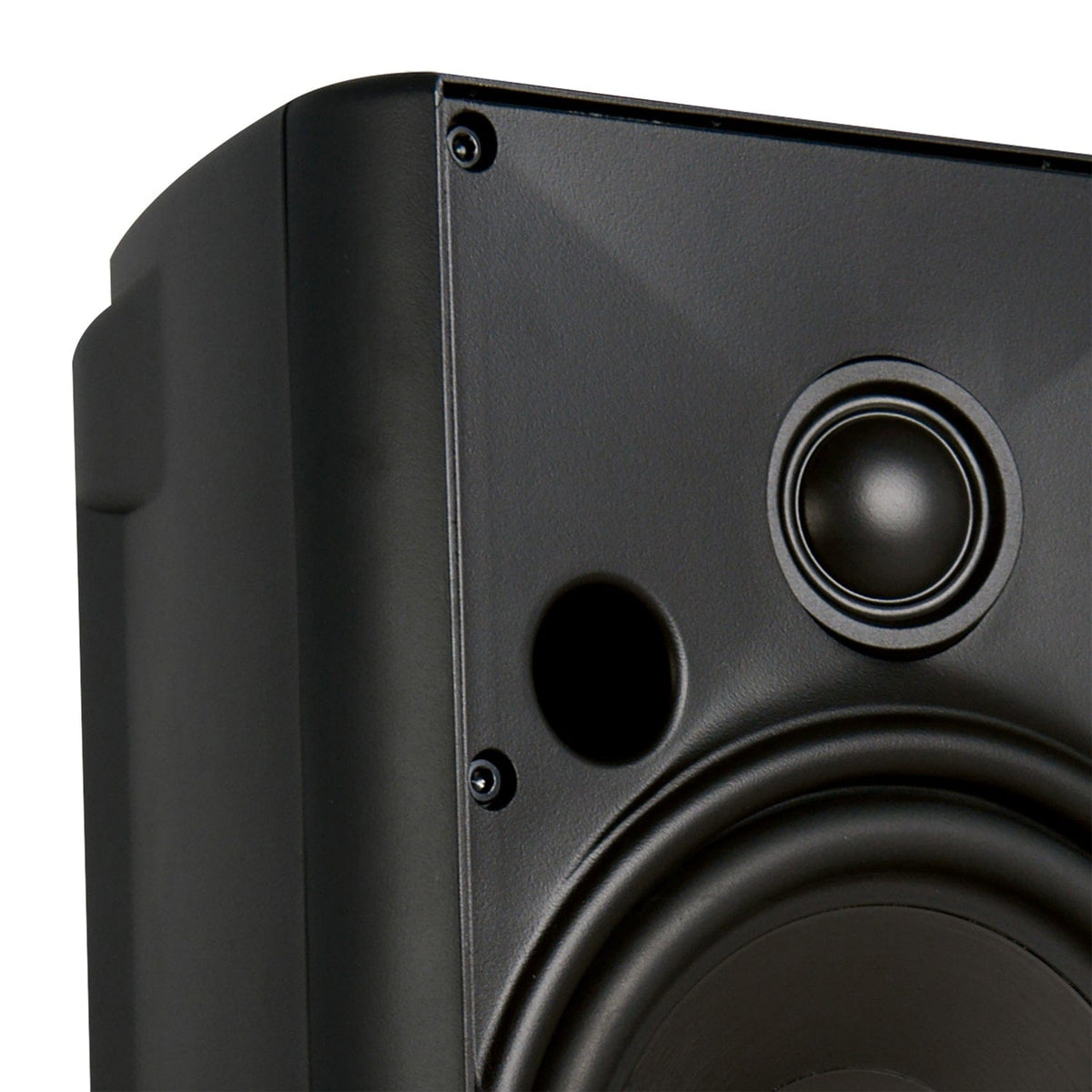 Proficient Audio 5-1/4-In. 125-Watt AW525 Indoor/Outdoor Speaker Pair with Polypropylene Woofer and Pivoting Supernil Soft-Dome Tweeter, 8 Ohms, Black