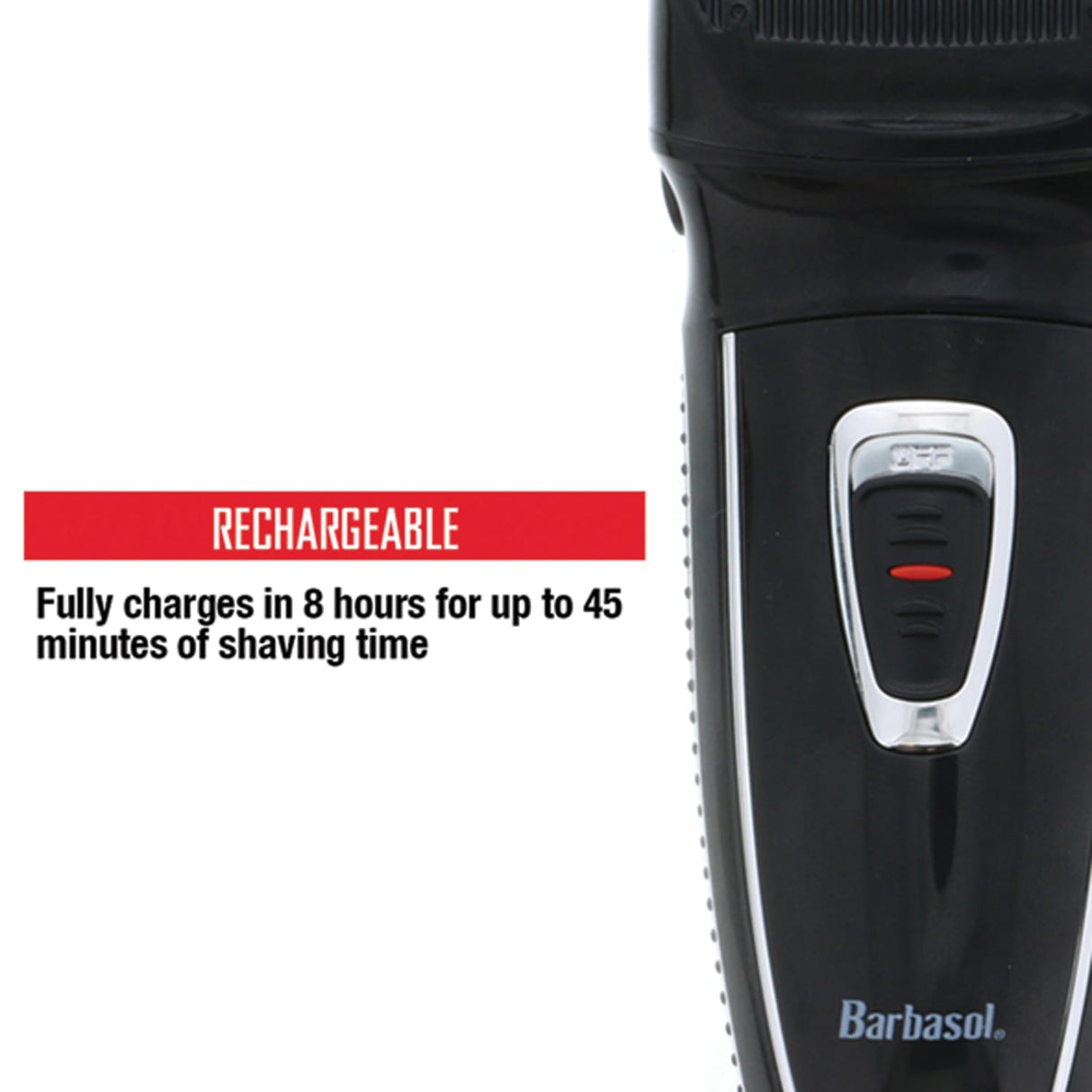 Barbasol Men's Rechargeable Foil Shaver with Pop-up Trimmer