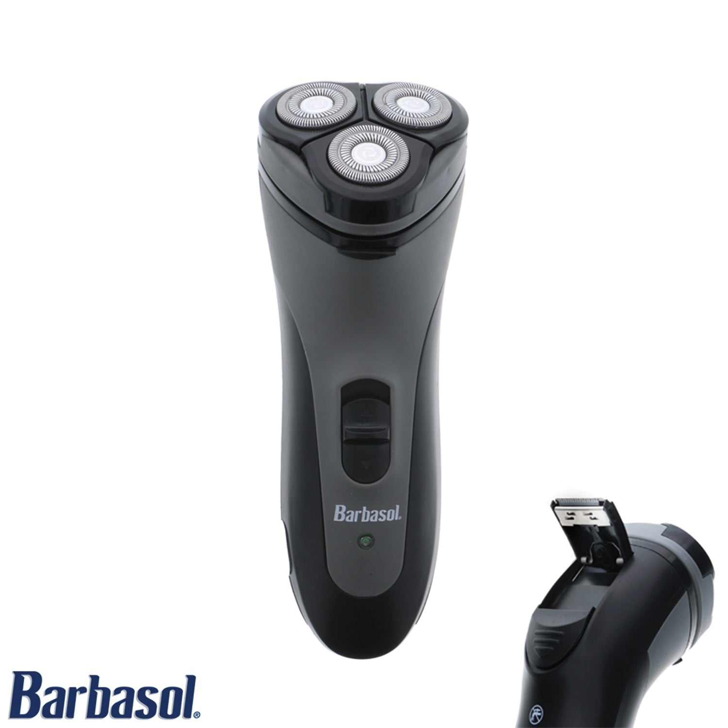 Barbasol Men's Rechargeable Dry Rotary Shaver with Pop-up Trimmer